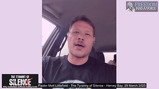 Pastor Matt Littlefield addresses The Tyranny of Silence seminar - 29 March 2025