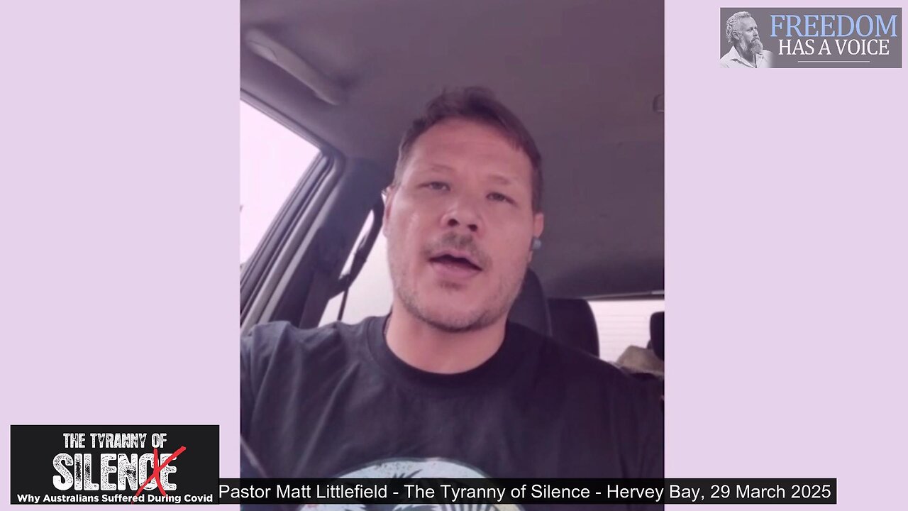 Pastor Matt Littlefield addresses The Tyranny of Silence seminar - 29 March 2025