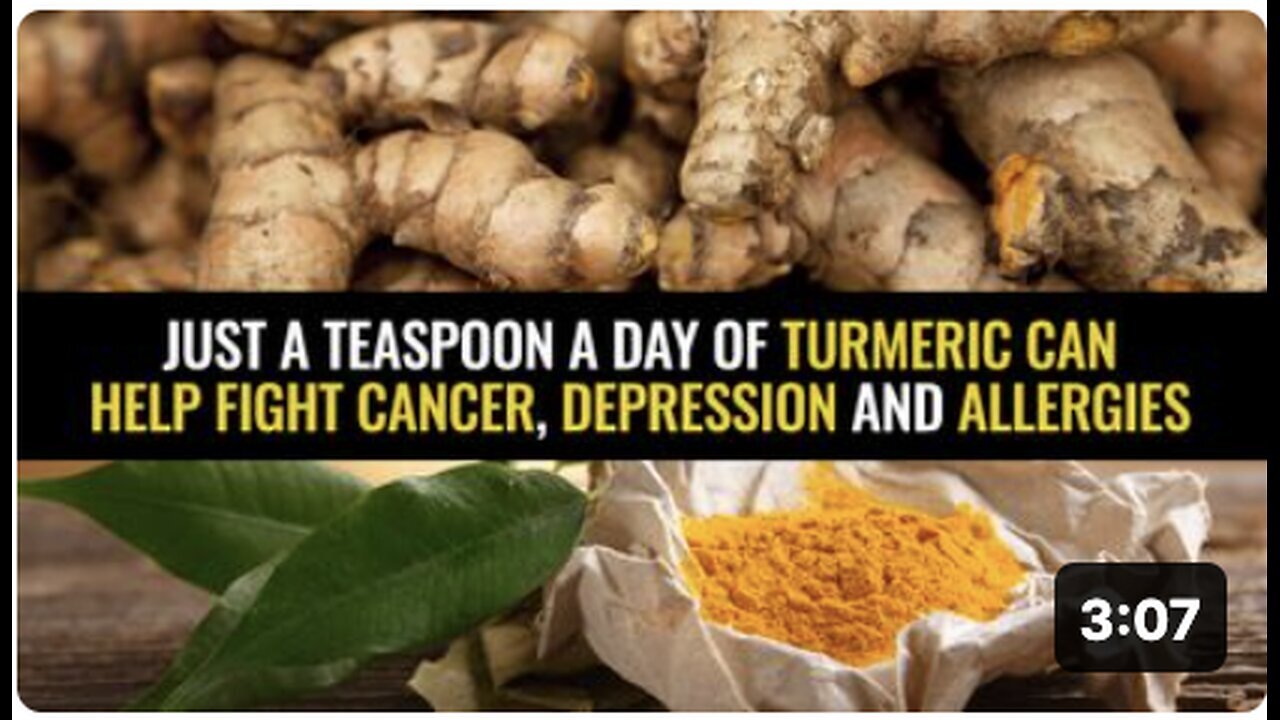 "Daily Teaspoon of Turmeric: Combatting Cancer, Depression and Allergies"
