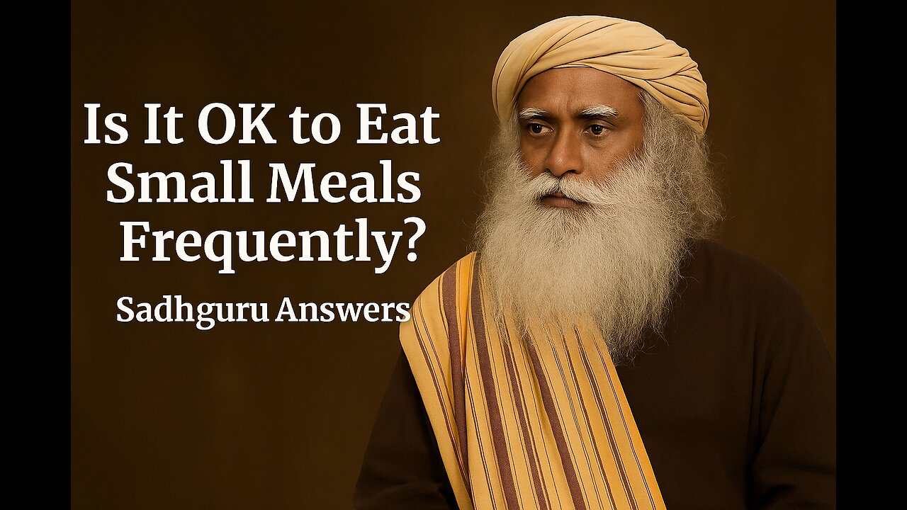 Is It OK to Eat Small Meals Frequently? | Sadhguru Answers