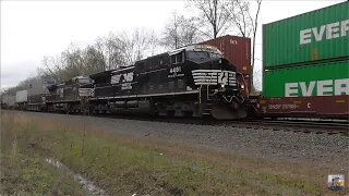 Norfolk Southern Train Meet from Hudson, Ohio April 26, 2025 Part 3