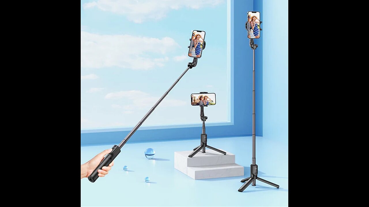 3-in-1 Portable Bluetooth Selfie Stick Tripod with Wireless Remote, for Party, Travel, Holiday