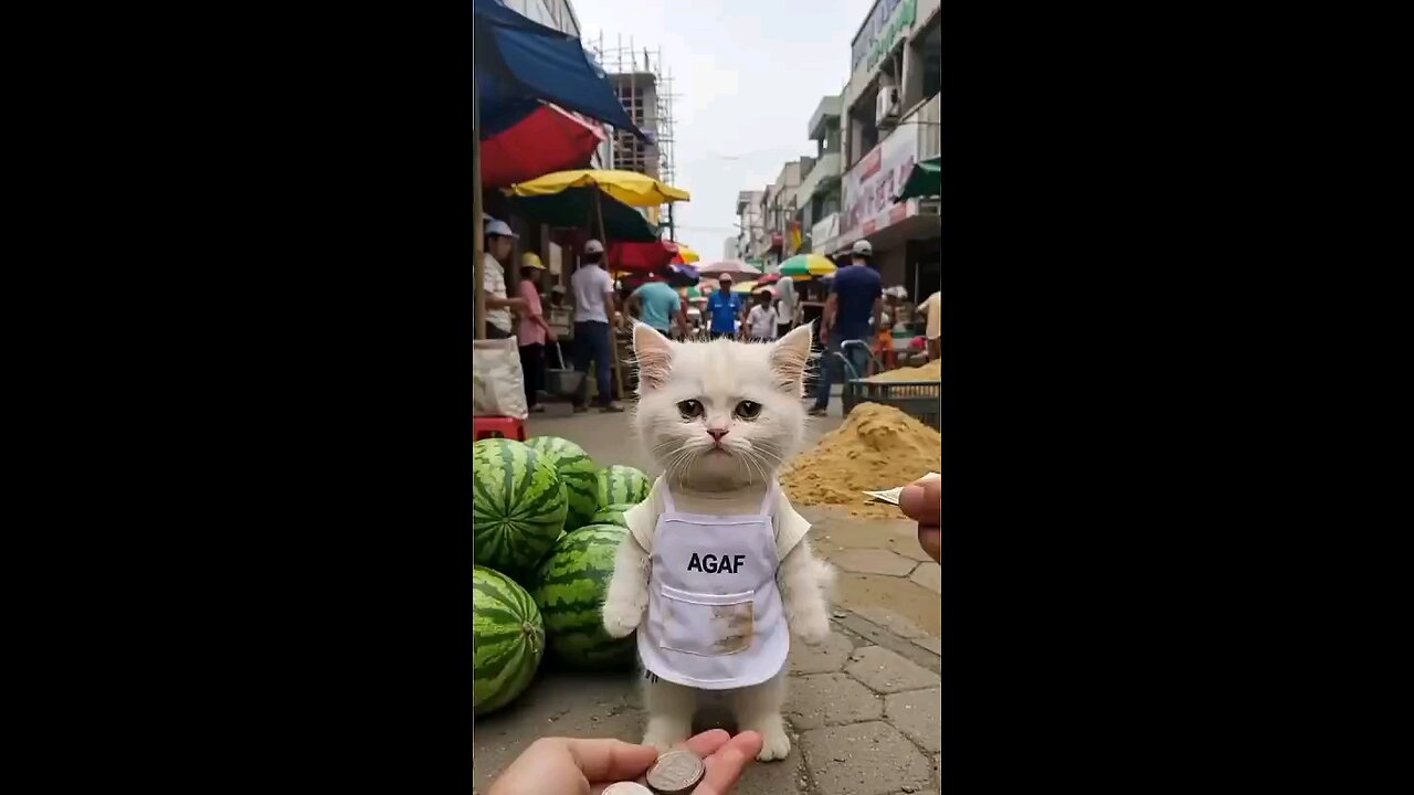Poor kitten gets teased by its friends for being homeless/meow meow sad cat