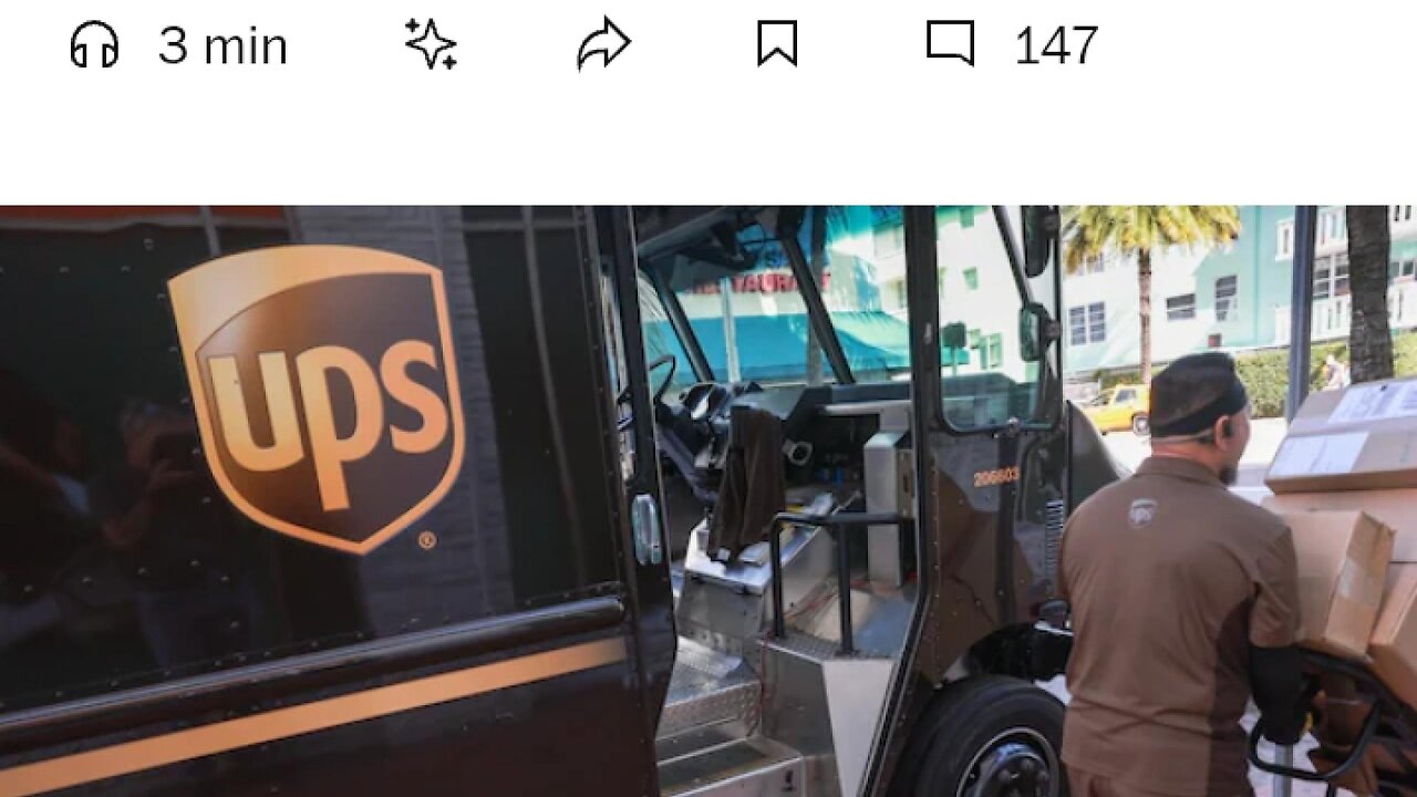 UPS SET TO LAY OFF 20,000 WORKERS AS IT REDUCED BUSINESS WITH AMAZON.