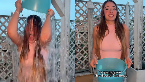 Ice water bucket challenge 💦
