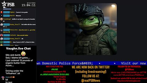 2025-08-12 15:00 EDT - The PATRIOTski Tavern: