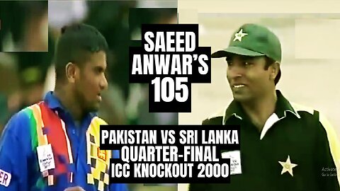 Saeed Anwar's Classic Match Winning Hundred in ICC Knockout Quarterfinal | Pakistan vs Sri Lanka