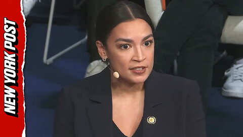 Watch AOC's awkward word salad as she struggles to answer question on US defending Taiwan