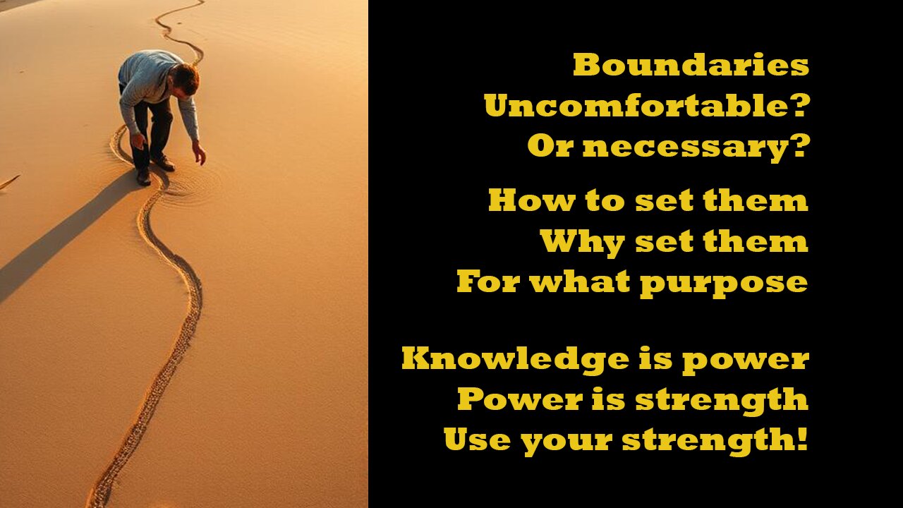 Boundaries: How to set them and why they are important.