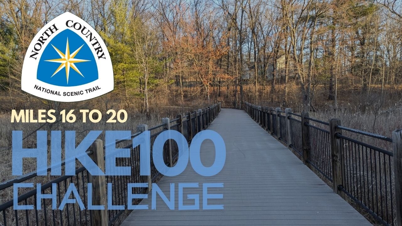 HIKE 100, Miles 16-20, Part 4 on the NORTH COUNTRY TRAIL | Full Hike POV | Nature, Hiking ASMR