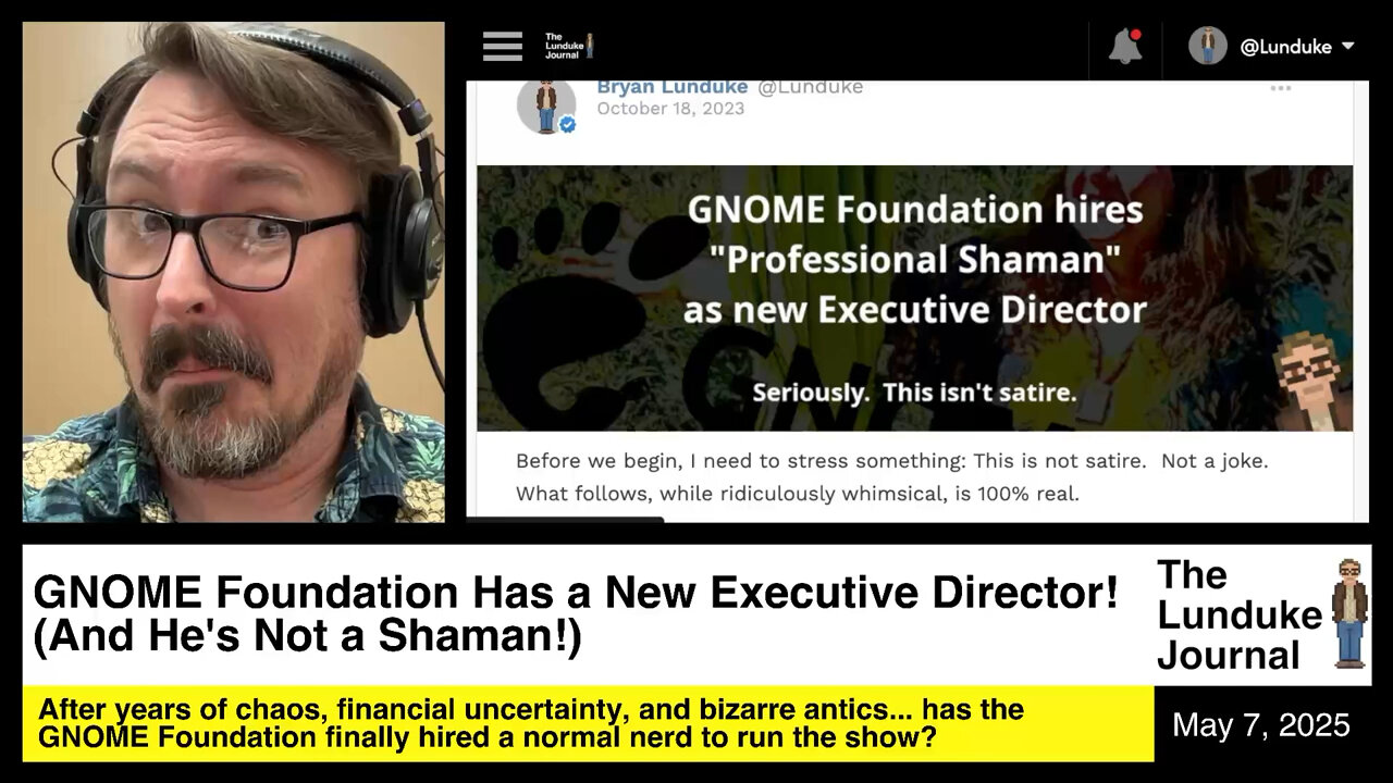 GNOME Foundation Has a New Executive Director! (And He's Not a Shaman!)