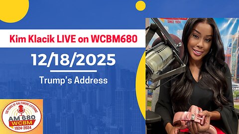 Kim Klacik LIVE 12/18/2025, Trump’s Address