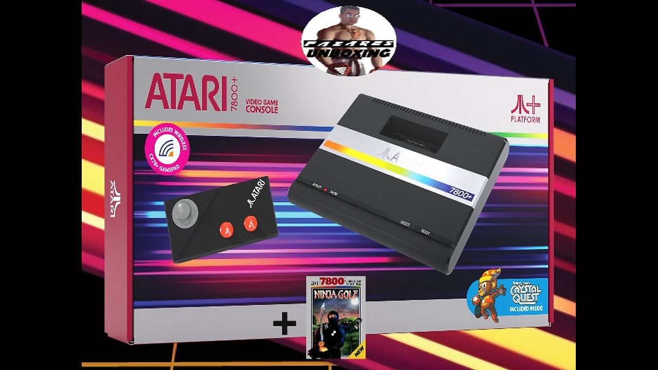 Fazares Unboxing Special - ATARI 7800 PLUS + NINJA GOLF