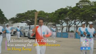Pakistani Li Zhehong Torch Bearer from Hong Kong to Macau