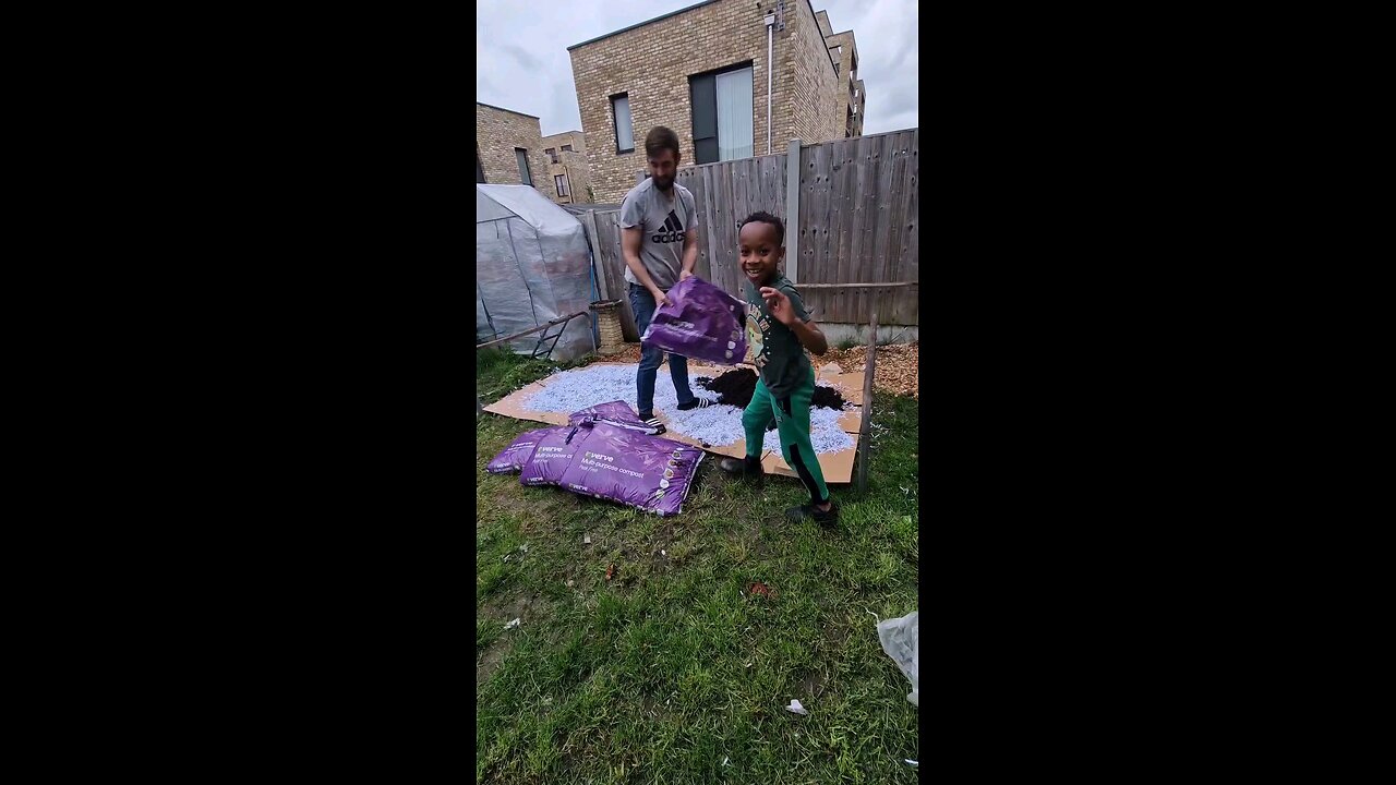 Making our no dig bed for the garden. How did we do?