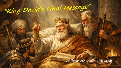 King David's Final Message - Pastor Don Guldin