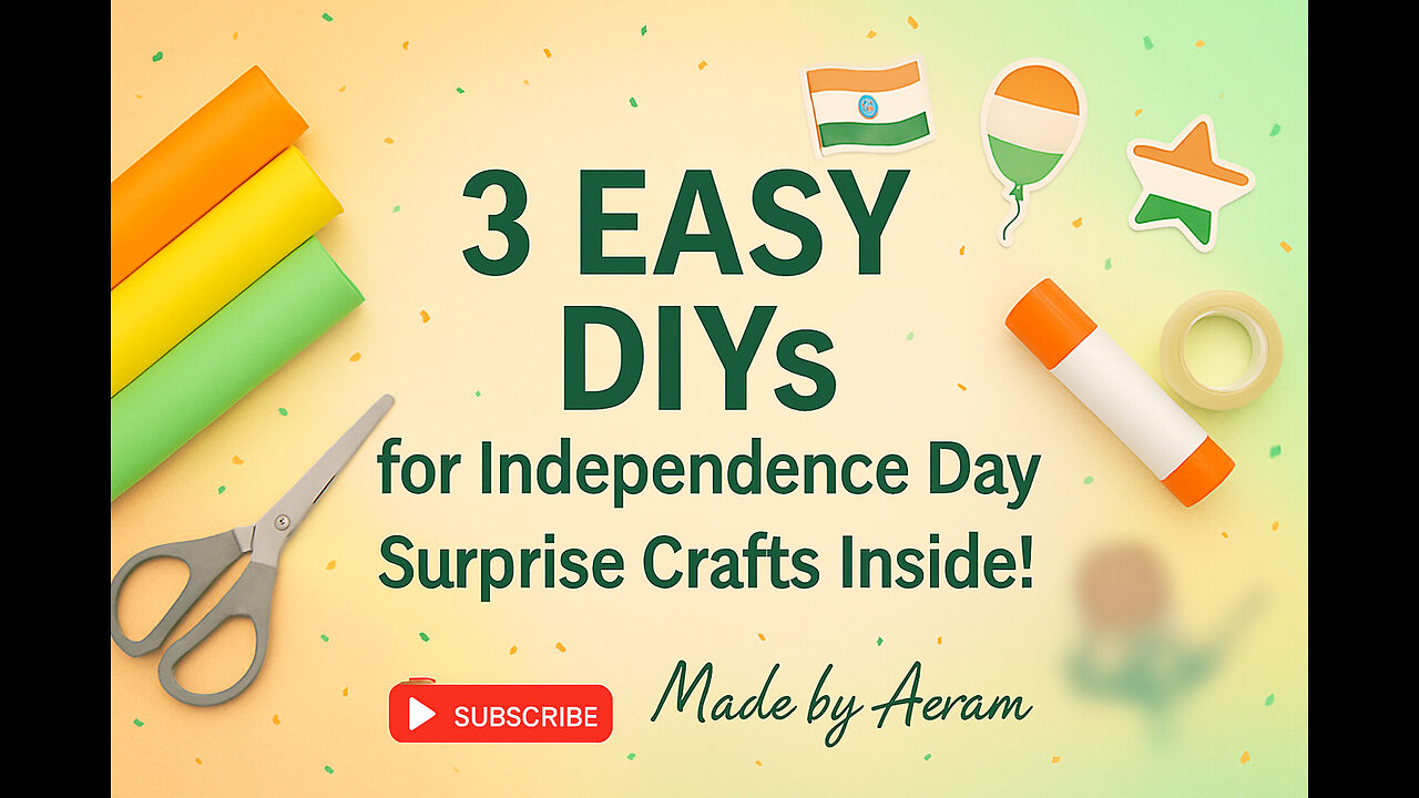 DIY Independence Day 🇮🇳 Craft easy |Happy Independence Day 2025