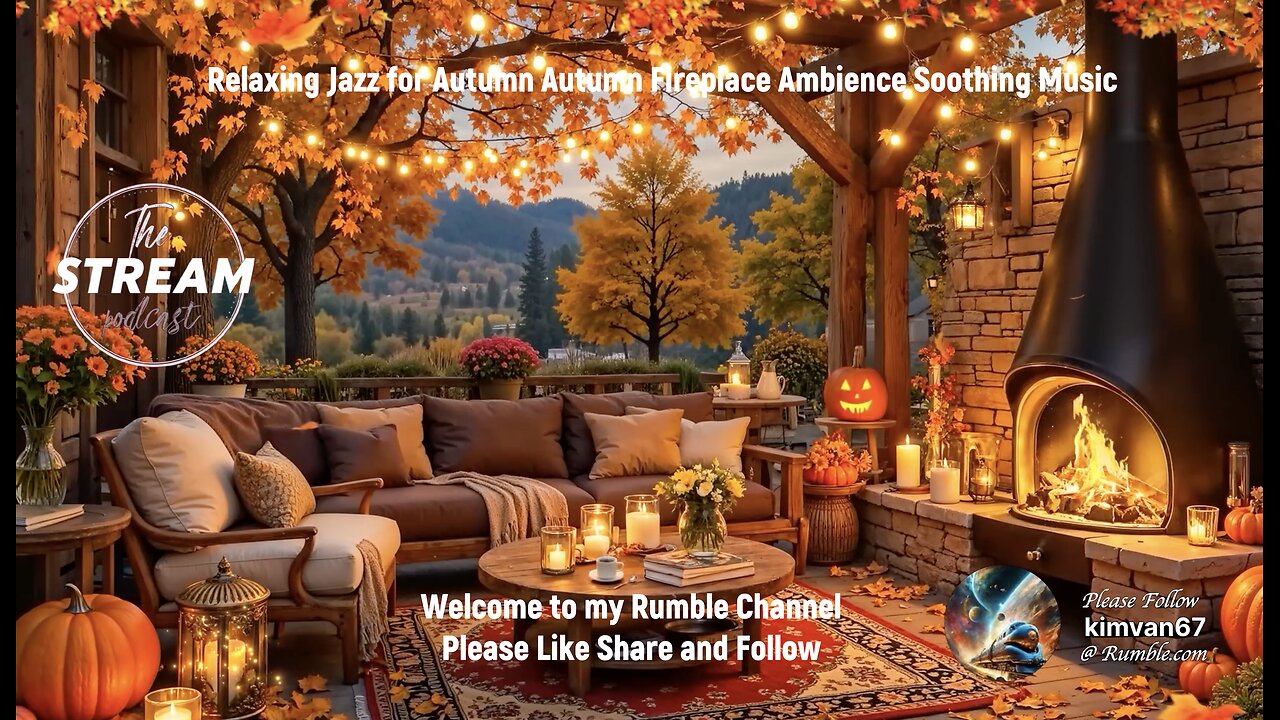 Relaxing Jazz for Autumn Fireplace Ambience Soothing Music