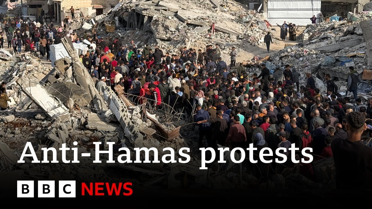 Hundreds join Gaza s largest anti-Hamas protest since war began