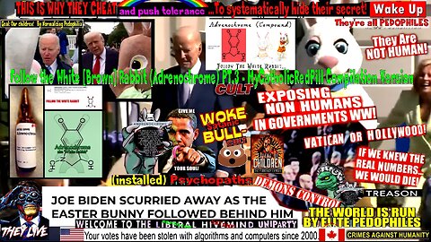 Follow the White [Brown] Rabbit (Adrenochrome) PT.3 - MyCatholicRedPill Compilation Version