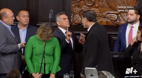 massive fist fight on the Mexican Senate floor