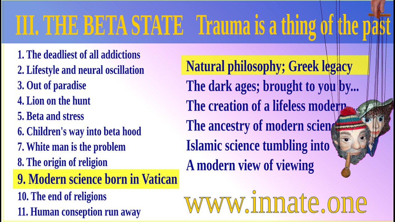 #81 Modern science born in the Vatican – Natural philosophy; our Greek legacy – Trauma is a thing