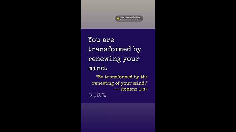 Let God reshape your thoughts with truth and peace.