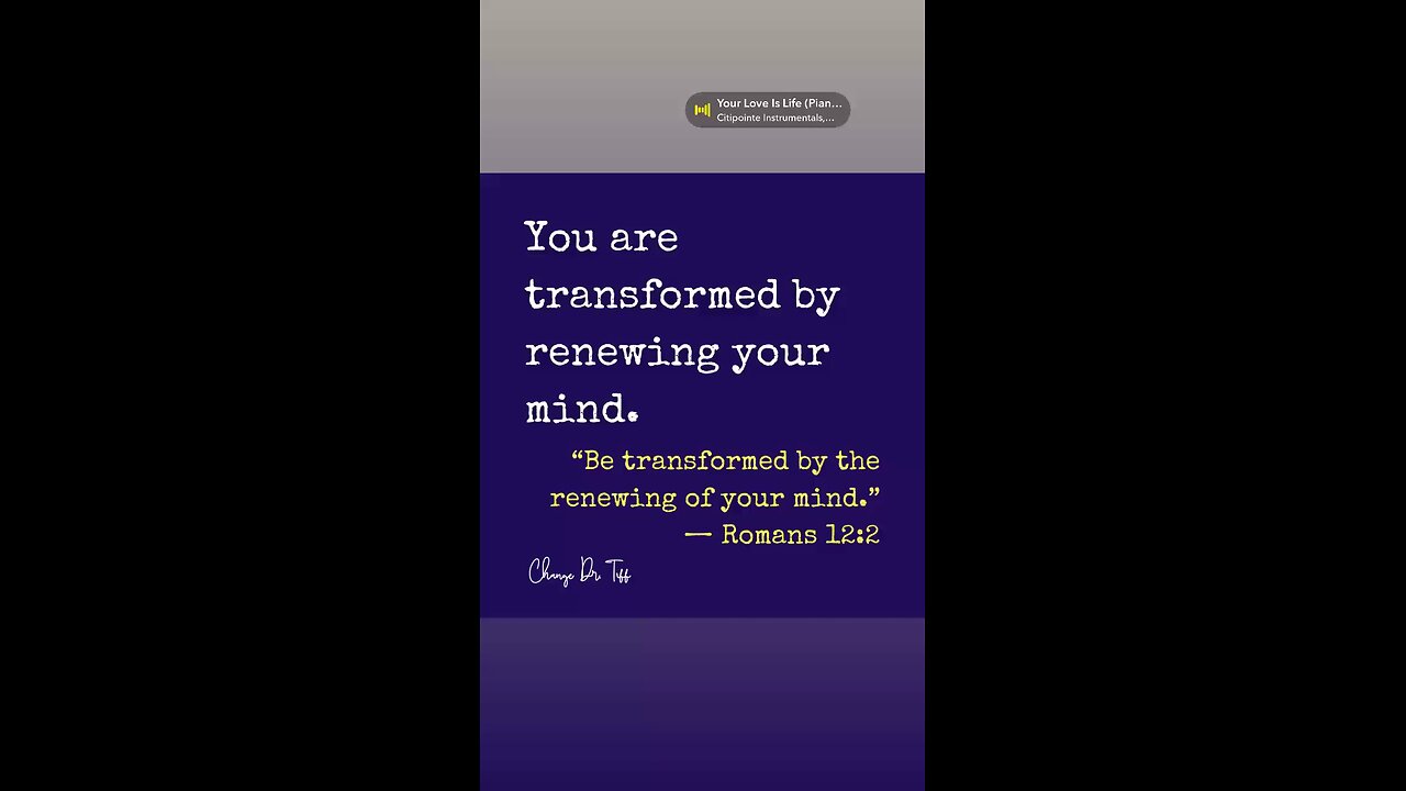 Let God reshape your thoughts with truth and peace.