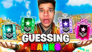 CRAZIEST GUESSING RANKS YET (Rainbow Six Siege)