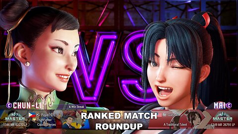 Kuya Kalbo SF6 Ranked Match Roundup. Chun Li Master Rank [Hori Fight Stick]