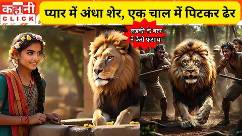Hindi Stories- प्यार में अंधा शेर, एक चाल में ढेर | Moral Stories | Hindi Kahaniya | Cartoon