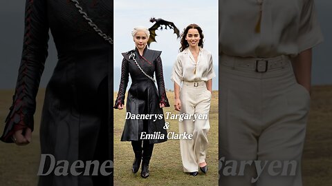 Game of Thrones_ Characters & Their Actors _ Daenerys Targaryen, Jon Snow and more #ai #aiart