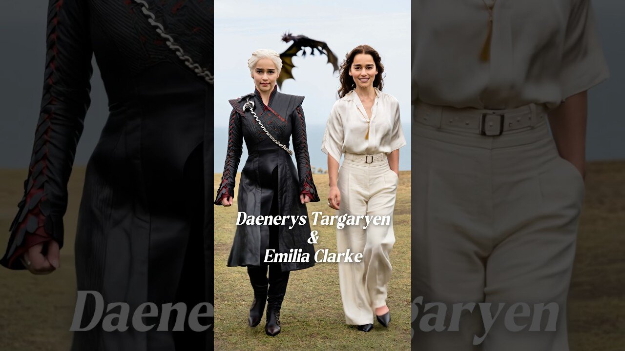 Game of Thrones_ Characters & Their Actors _ Daenerys Targaryen, Jon Snow and more #ai #aiart