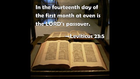 About the Passover (Exodus 12)