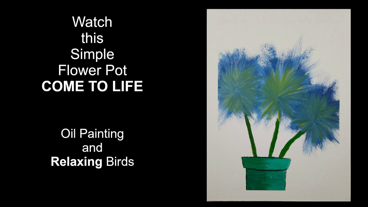 From Blank Canvas to Bloom – Watch This Floral Painting Emerge