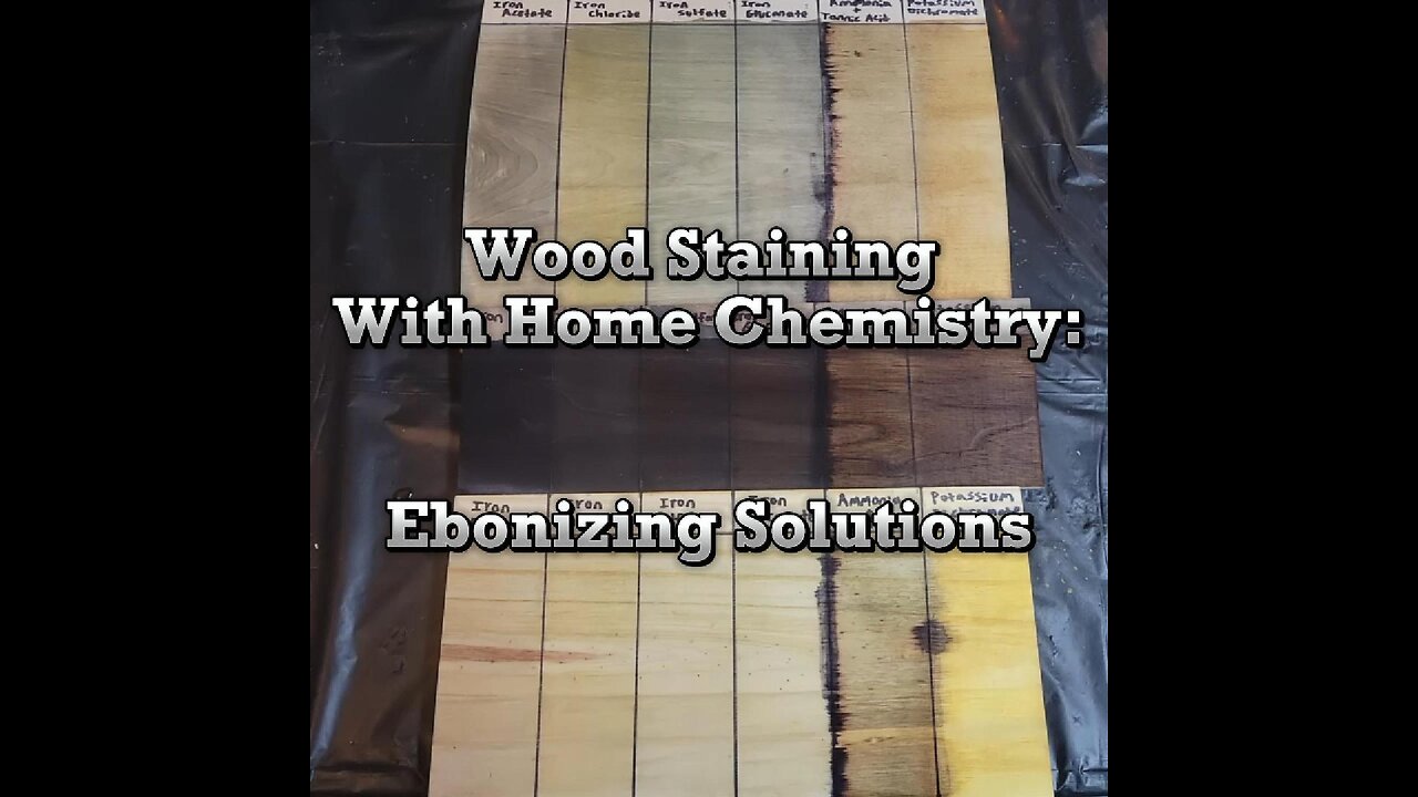 Wood Staining With Chemistry! Introducing the Ebonizing Solution