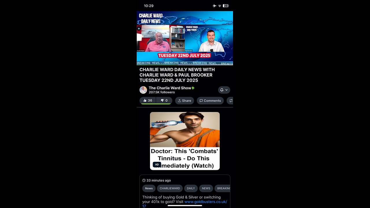 Charlie Ward 22/07/2025