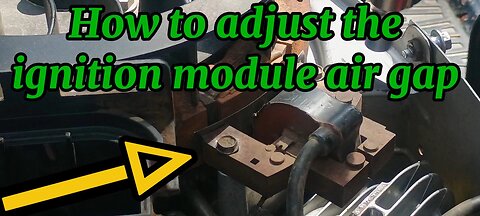 How To EASILY set / adjust the Ignition Module air gap — Briggs Intek V-Twin engine