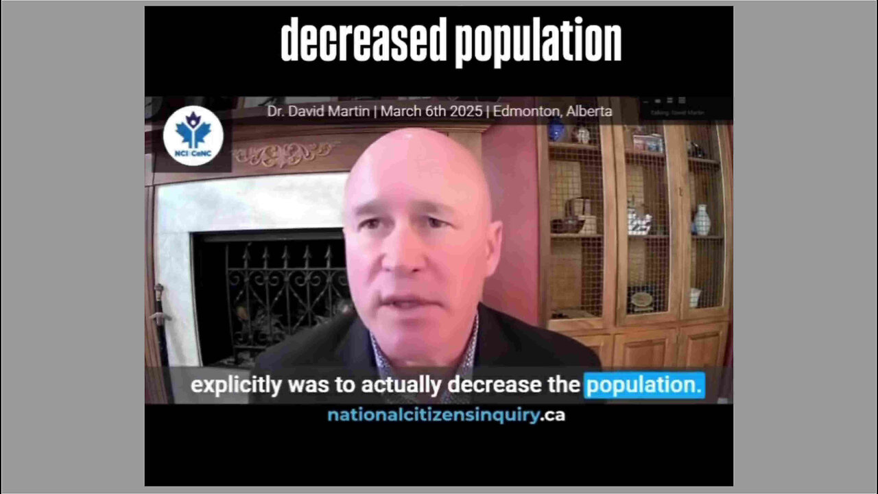 Dr David Martin - Decreased Population