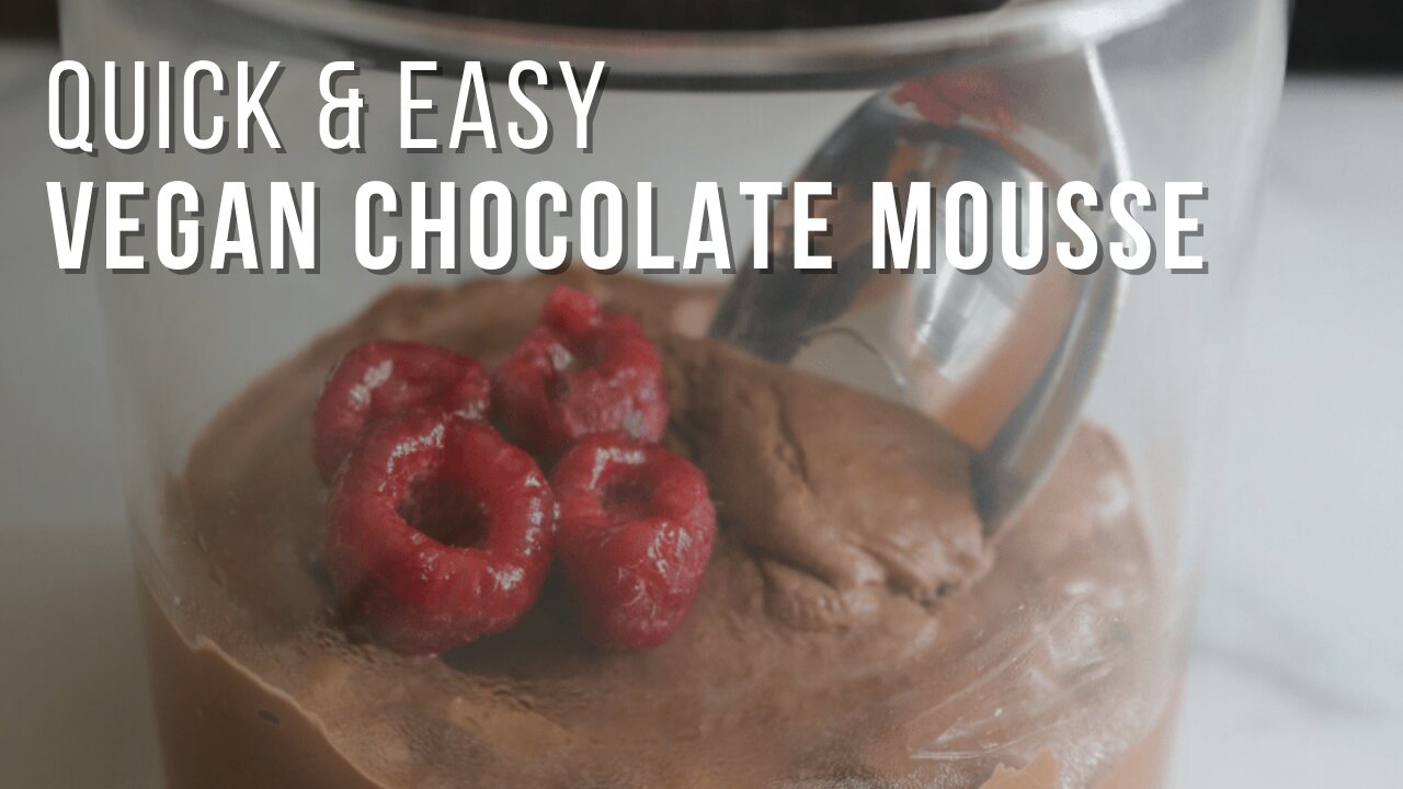 quick and easy vegan chocolate mousse recipe