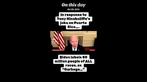 Biden & the Garbage Trump supporters…