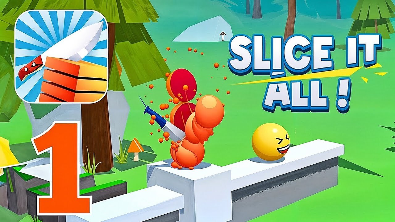Slice It All! - Gameplay Walkthrough | Part 1 (Android, iOS)