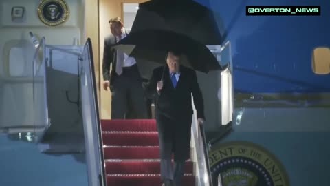 President Trump steps off Air Force One at Joint Base Andrews, joined by Elon Musk