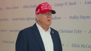 President Donald Trump Tours The People’s House Exhibit and Engages with Press - August 22, 2025