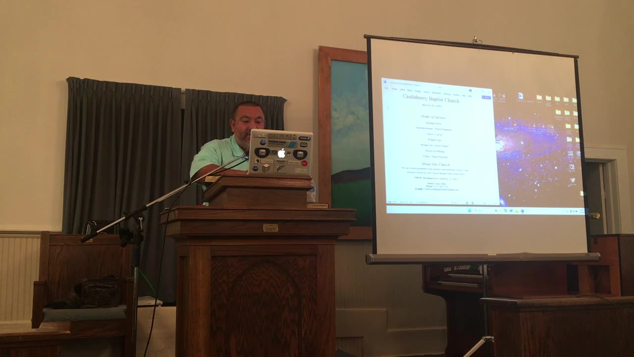 D. Lopez at Castleberry Baptist Church on March 30, 2025.
