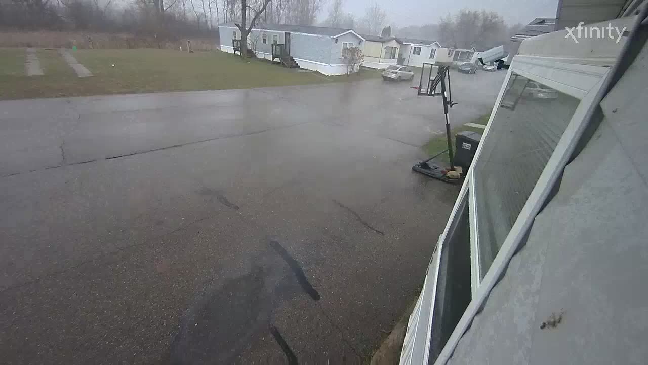 Tree Smashes Into Empty Home During Storm