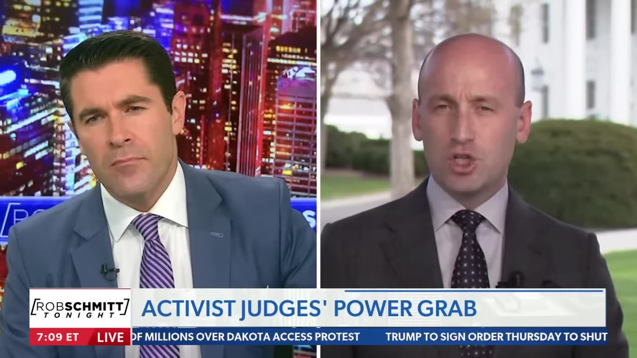 Communist judges are against Trump reasserting order: Stephen Miller ｜ Rob Schmitt Tonight