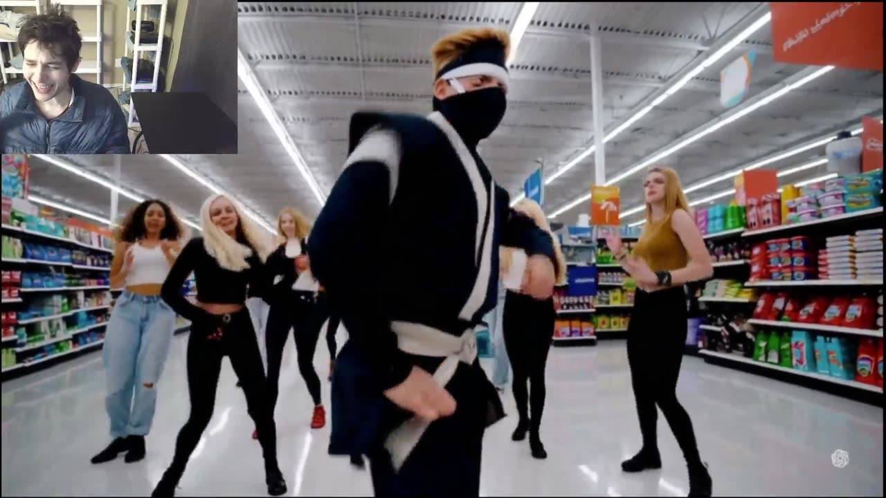 Ninja Dancing With Women At A Walmart Supercenter Fake Funny Parody