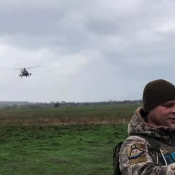 Ukrainian Attack Helicopters Flying Low
