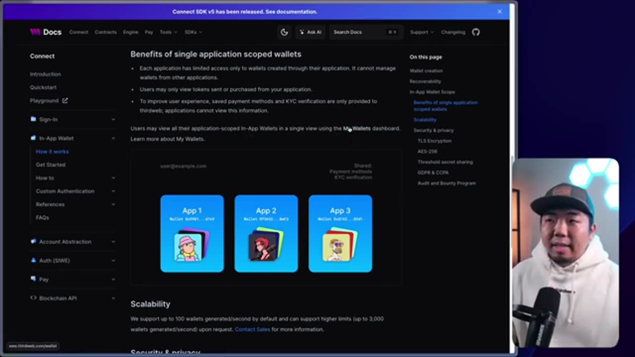 Create and Connect a Wallet with Social, Email, Mobile, or Passkey -thirdweb